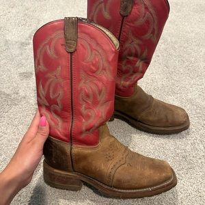 Womens double H square toe boots